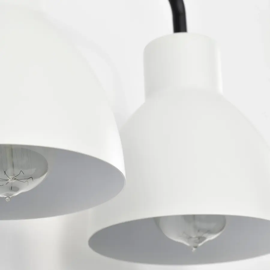 Sloan 3-Light Vanity in Matte Black with White Shade - Image 12