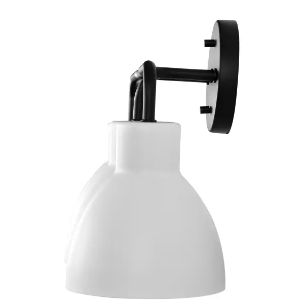 Sloan 3-Light Vanity in Matte Black with White Shade - Image 5