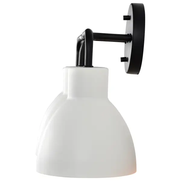 Sloan 3-Light Vanity in Matte Black with White Shade - Image 6