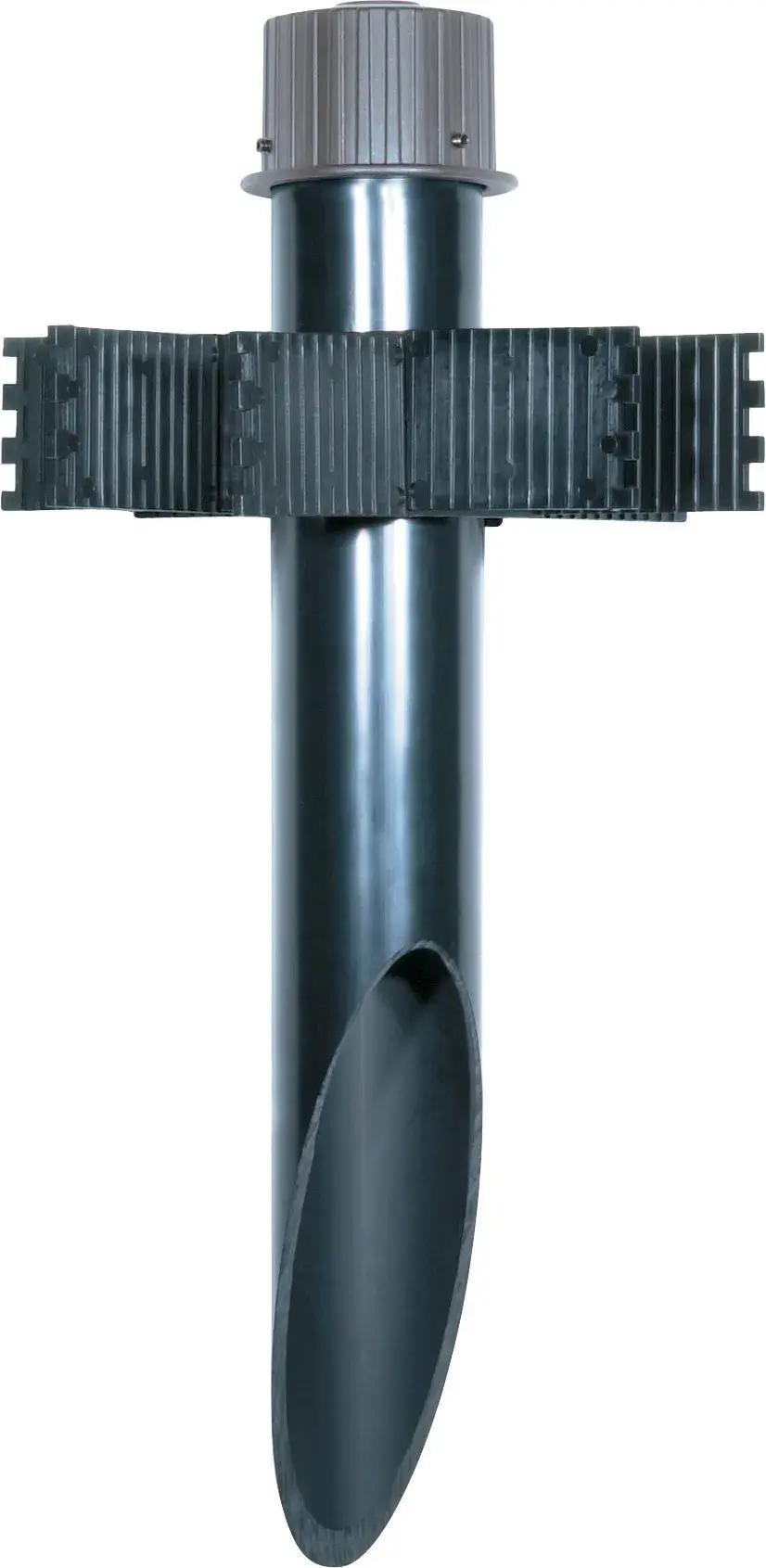 2" PVC Mounting Post - Light Gray - Image 1