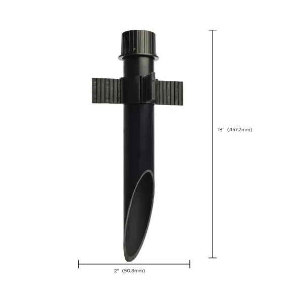 2" Diameter Mounting Post - Matte Black - Image 6