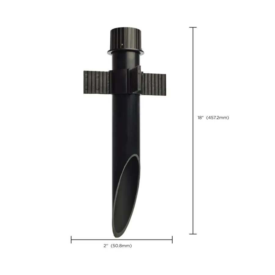 2" Diameter Mounting Post - Matte Black - Image 6
