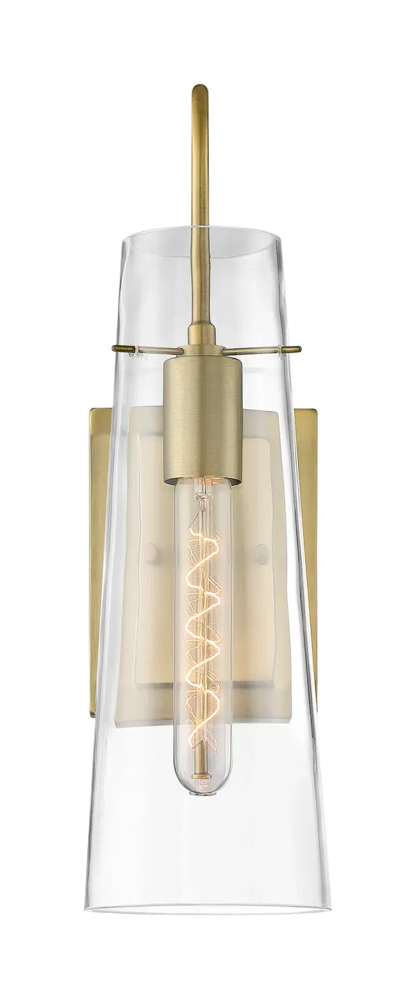 Alondra Wall Sconce - Vintage Brass with Clear Glass - Image 3