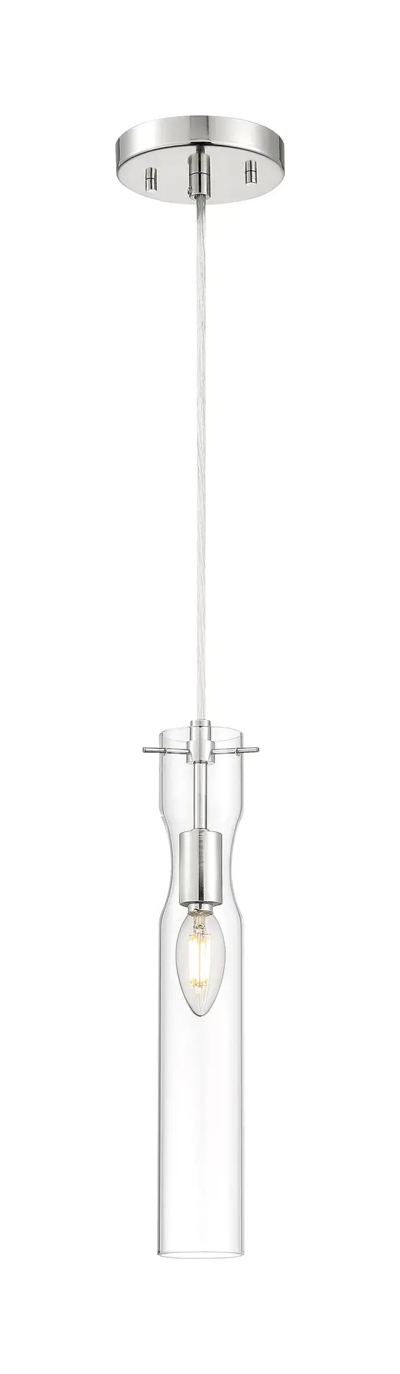 Spyglass Mini Pendant - Polished Nickel with Clear Glass - Image 4