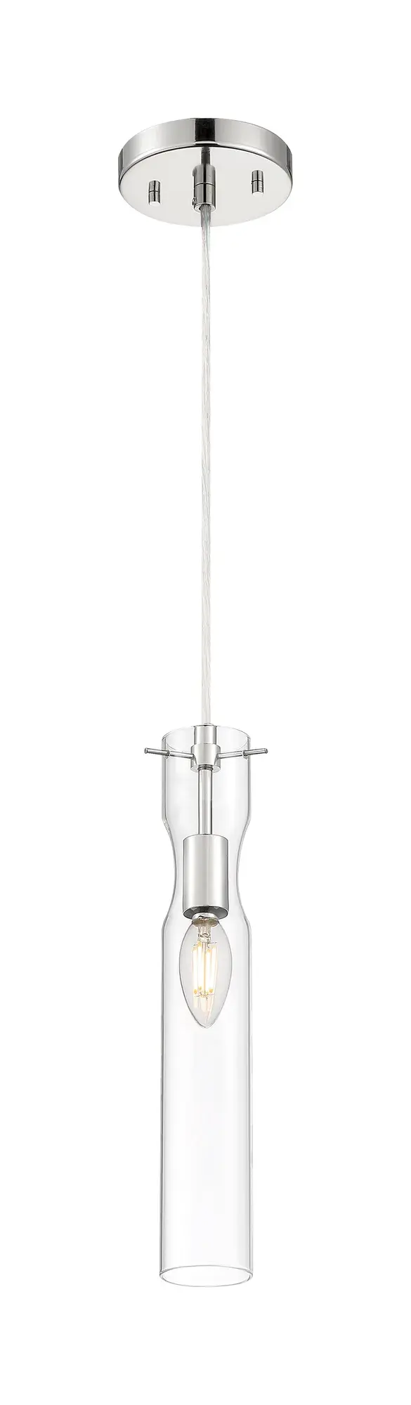 Spyglass Mini Pendant - Polished Nickel with Clear Glass - Image 5