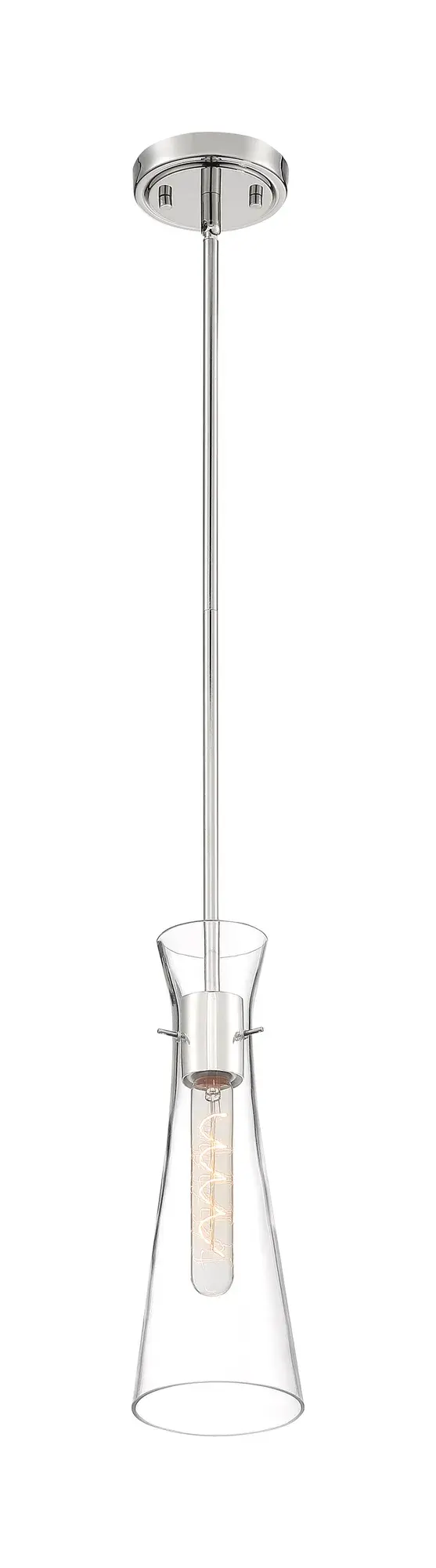 Bahari Mini Pendant - Polished Nickel with Clear Glass - Image 2