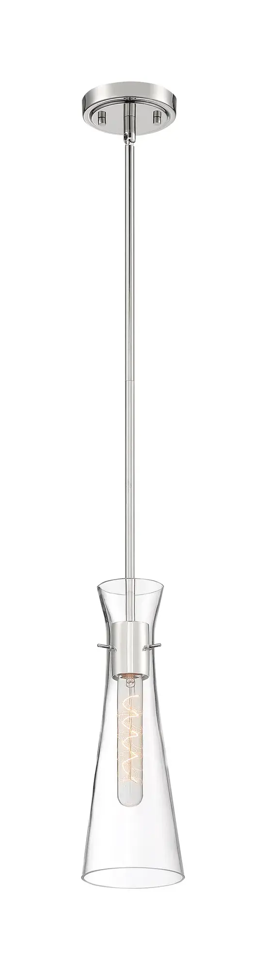 Bahari Mini Pendant - Polished Nickel with Clear Glass - Image 5