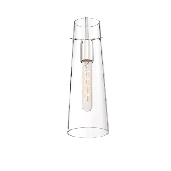 Alondra Mini Pendant - Polished Nickel with Clear Glass - Image 4