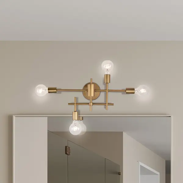 Avant Garde Modern Vanity Light with Striking Geometric Design - Image 11