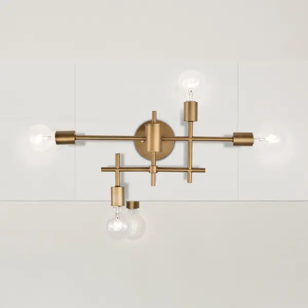 Avant Garde Modern Vanity Light with Striking Geometric Design - Image 9