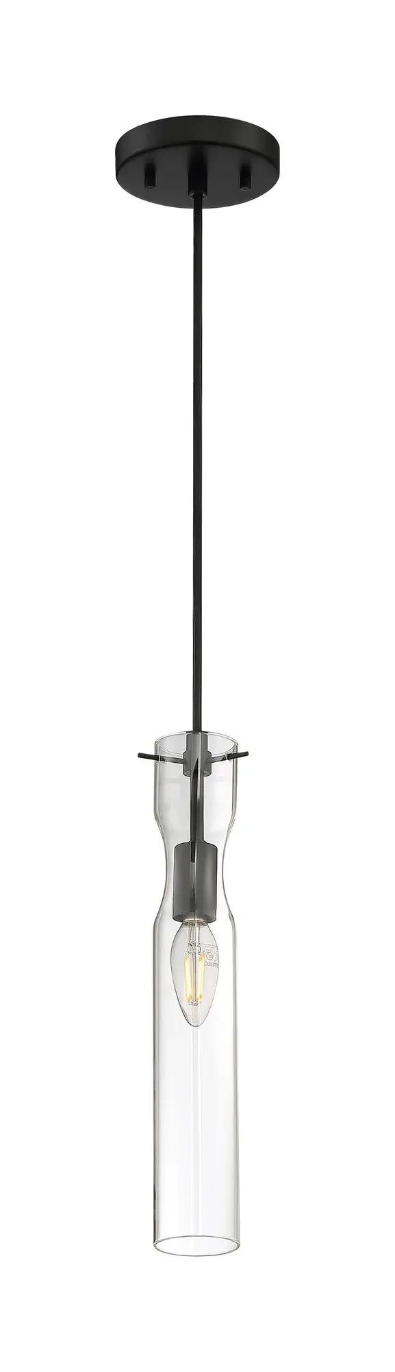 Spyglass Mini Pendant - Black with Clear Glass - Image 5