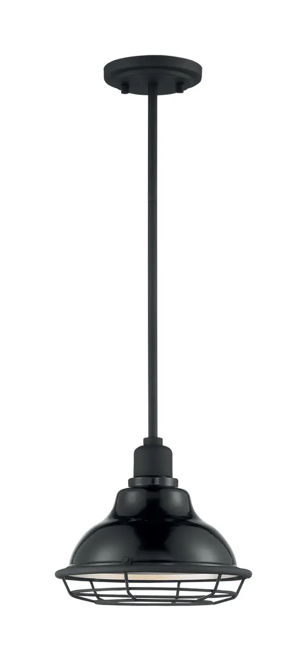 Newbridge Small Pendant Light with Cage - Image 4