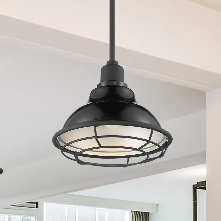 Newbridge Small Pendant Light with Cage - Image 8