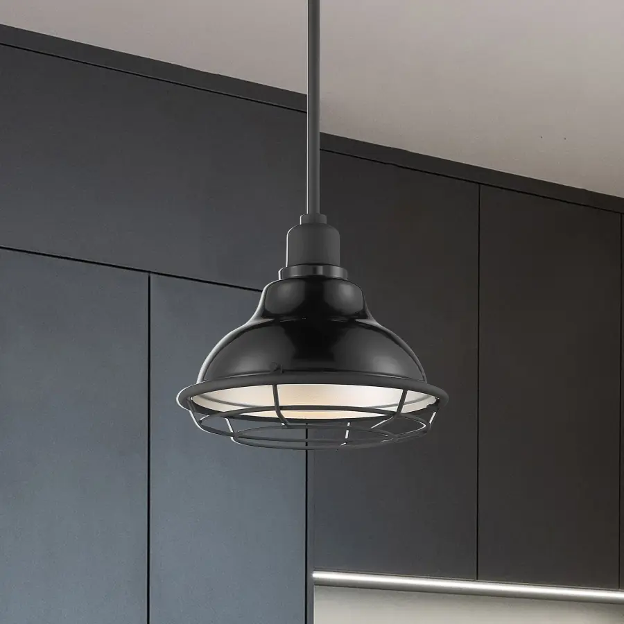 Newbridge Small Pendant Light with Cage - Image 10