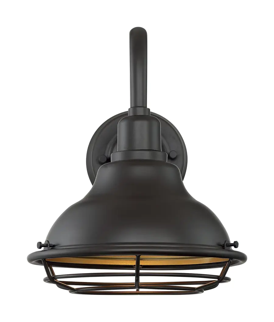 Newbridge Small Outdoor Wall Sconce with Cage - Image 3