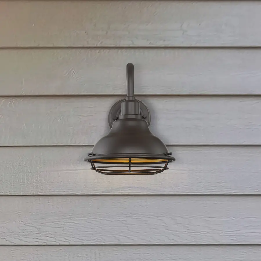 Newbridge Small Outdoor Wall Sconce with Cage - Image 9