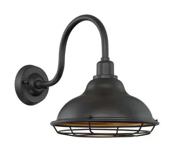 Newbridge Large Outdoor Wall Sconce with Cage - Image 2