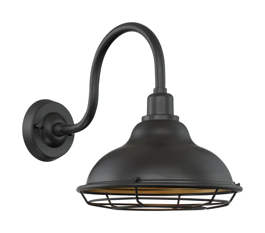 Newbridge Large Outdoor Wall Sconce with Cage - Image 2