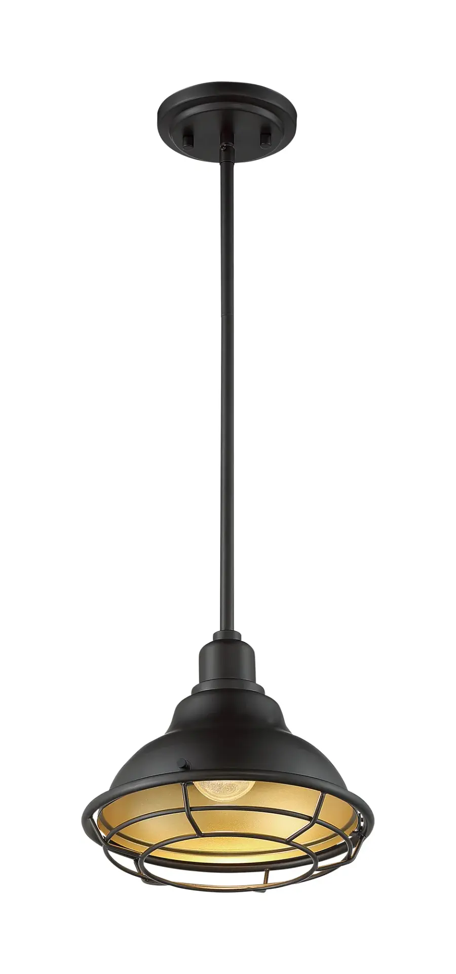 Newbridge Small Pendant Light with Cage - Image 1
