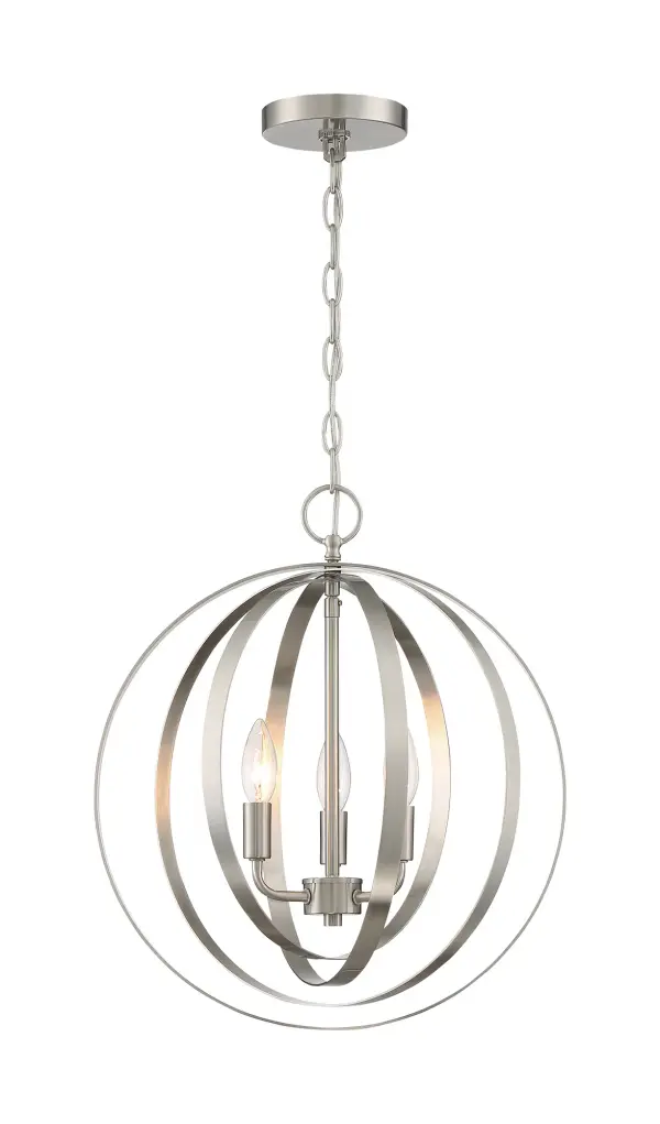 Pendleton 3-Light Pendant in Brushed Nickel - Image 3
