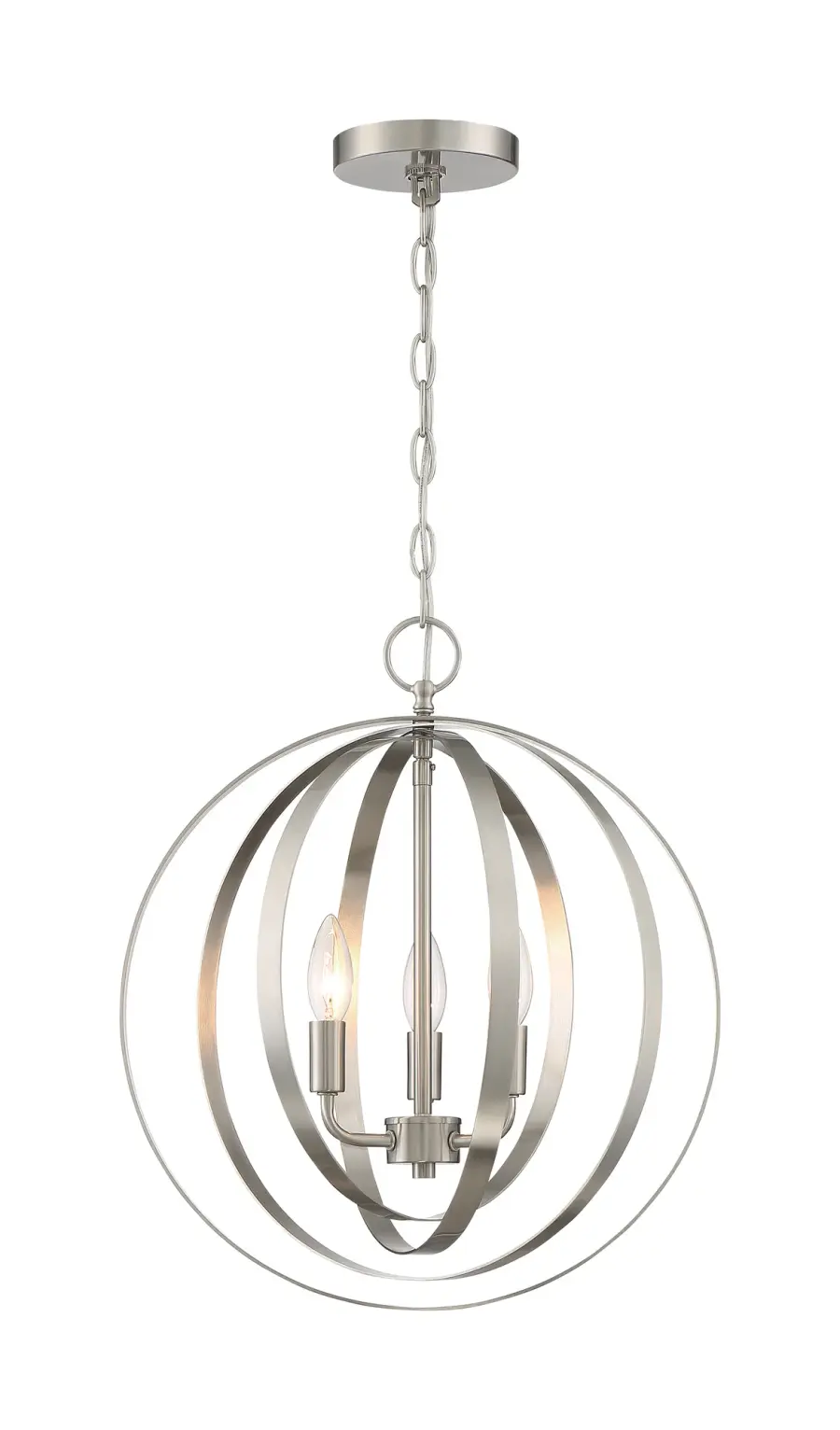 Pendleton 3-Light Pendant in Brushed Nickel - Image 3