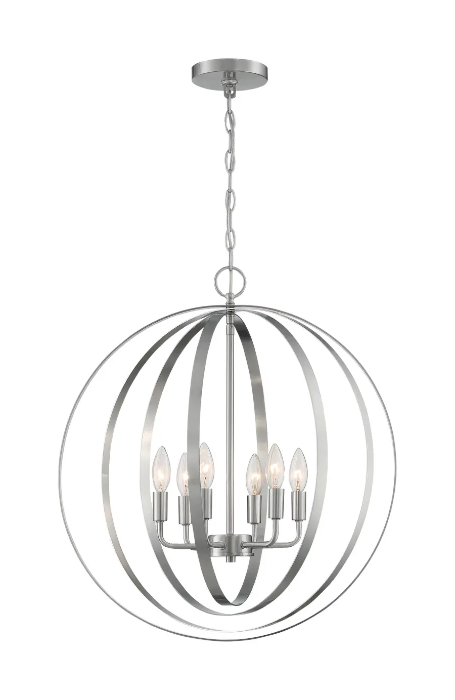 Pendleton 6-Light Pendant in Brushed Nickel - Image 3
