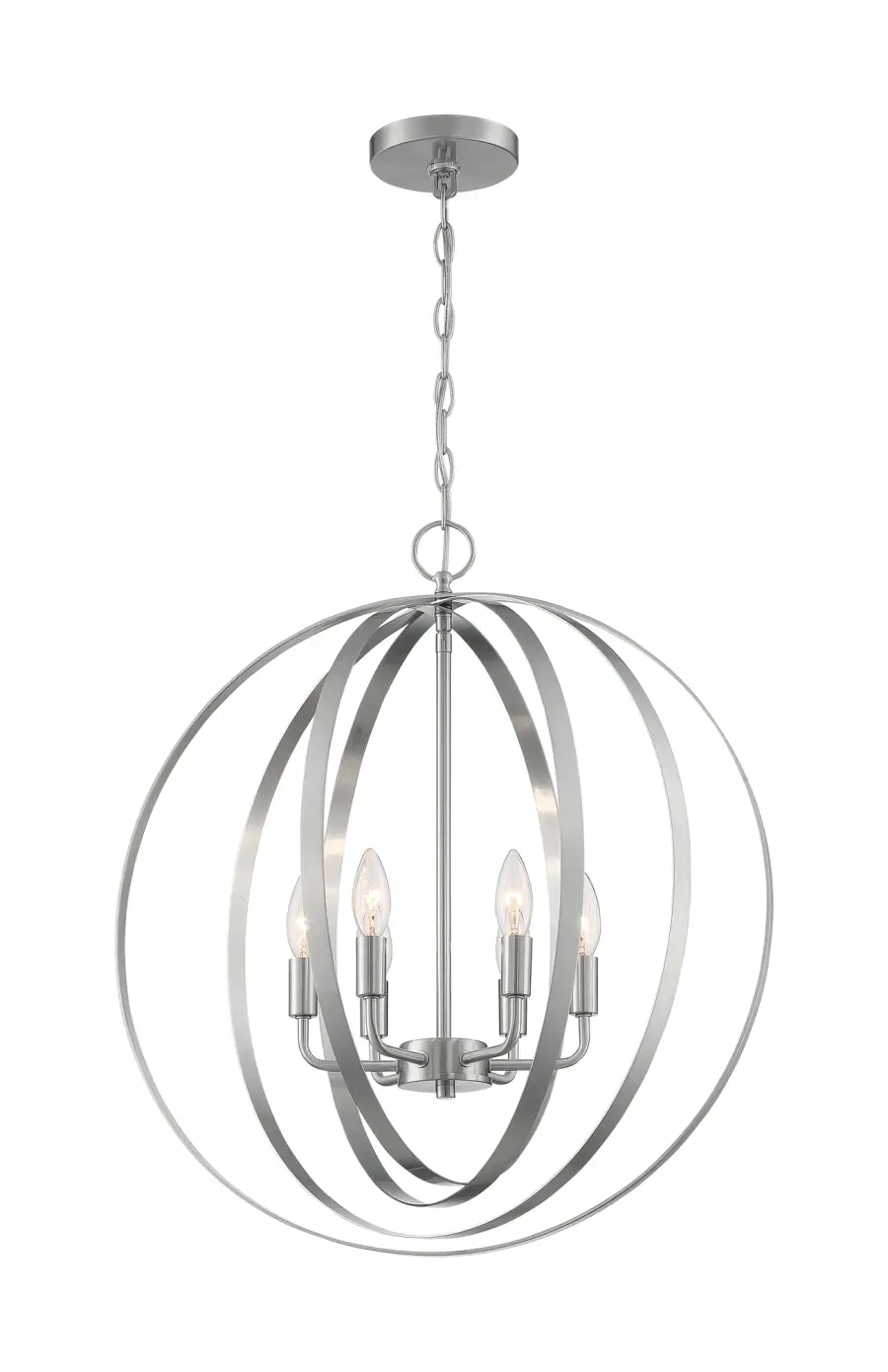 Pendleton 6-Light Pendant in Brushed Nickel - Image 4