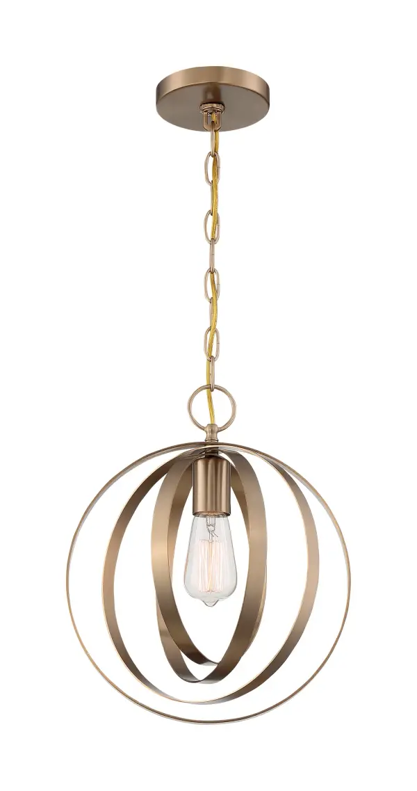 Pendleton Burnished Brass Pendant Light - Image 3