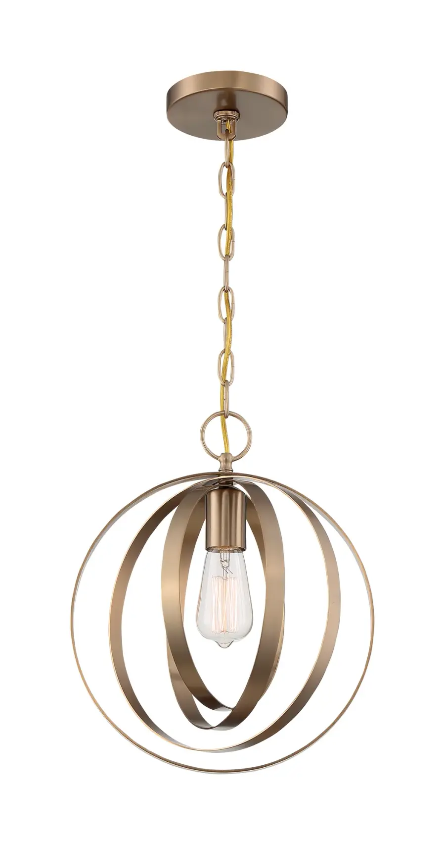 Pendleton Burnished Brass Pendant Light - Image 3