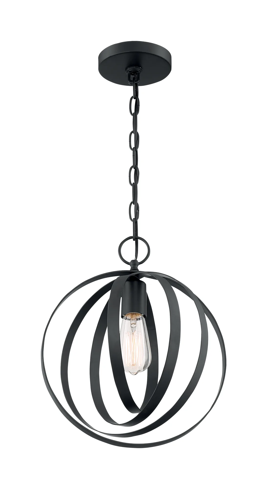 Pendleton Matte Black Pendant Light
