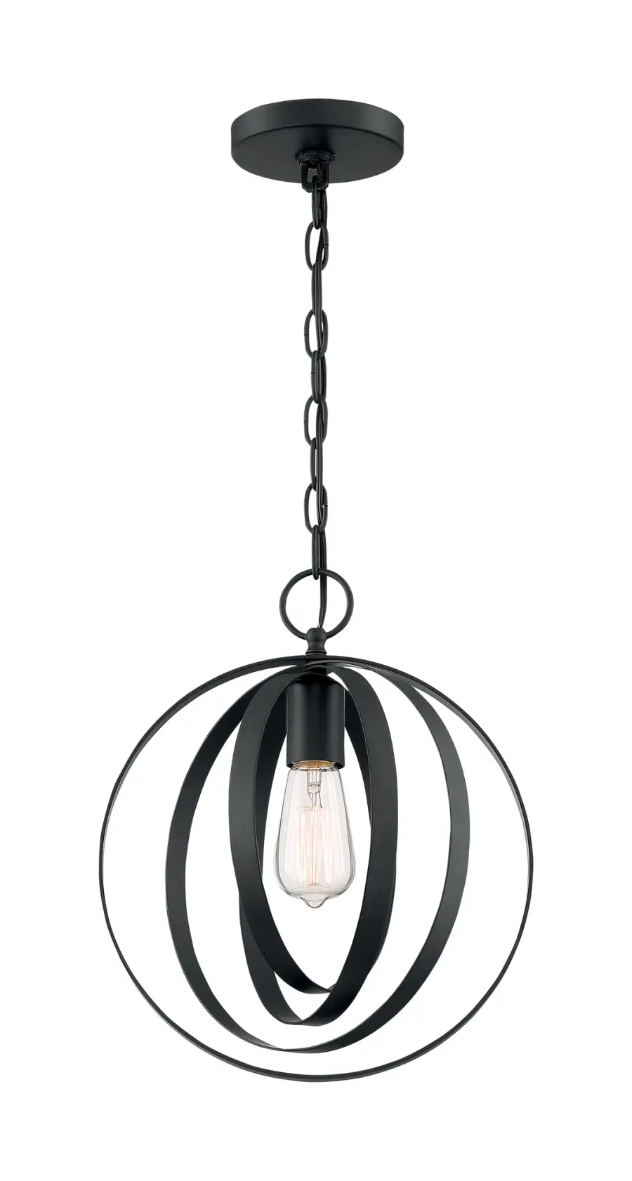 Pendleton Matte Black Pendant Light - Image 4
