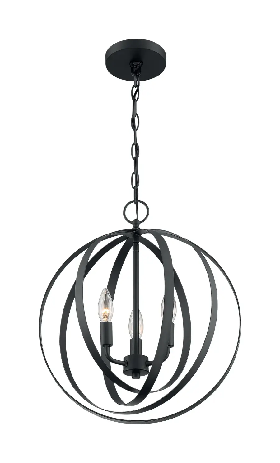 Pendleton 3-Light Pendant in Matte Black - Image 2