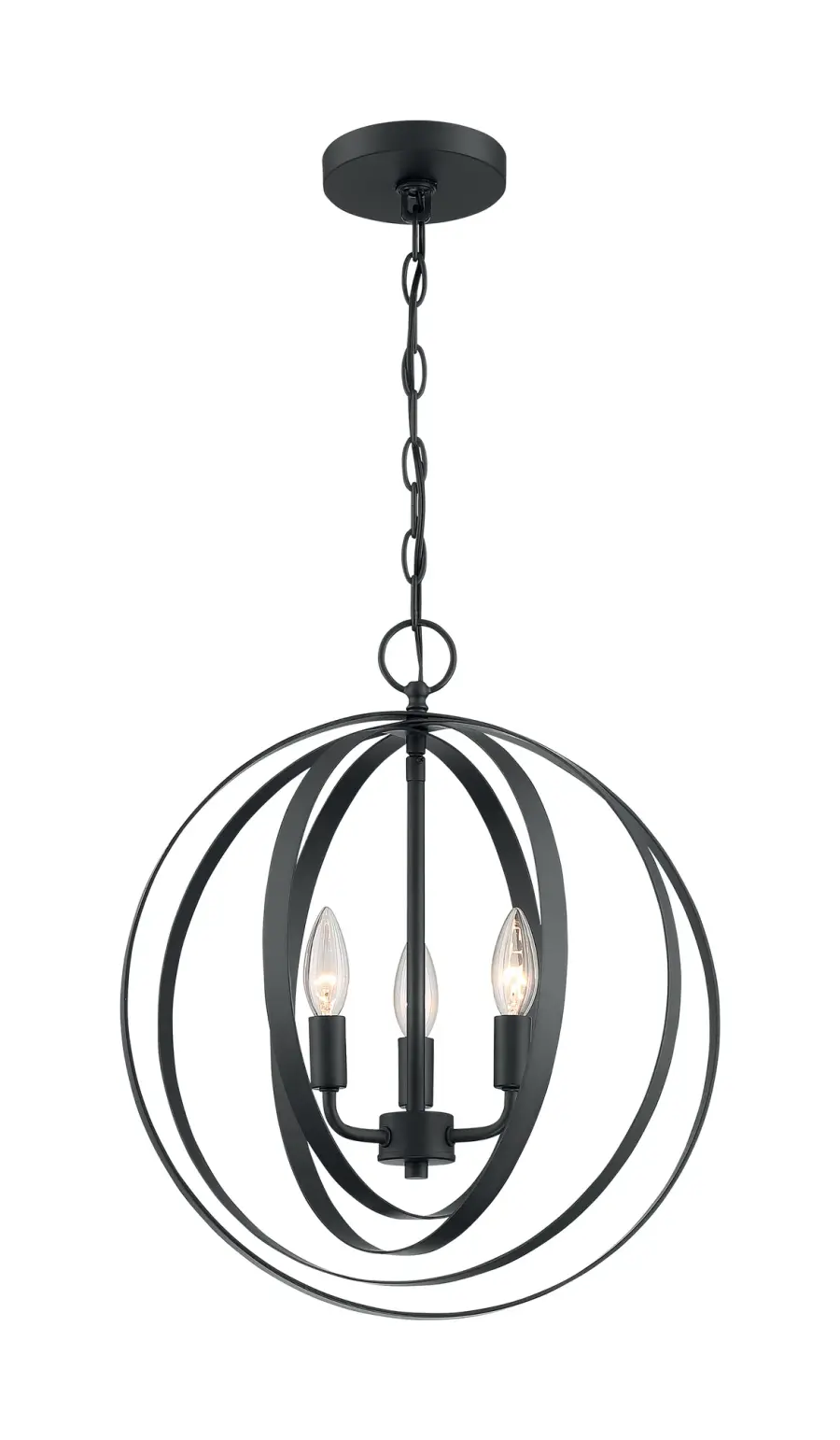 Pendleton 3-Light Pendant in Matte Black - Image 4