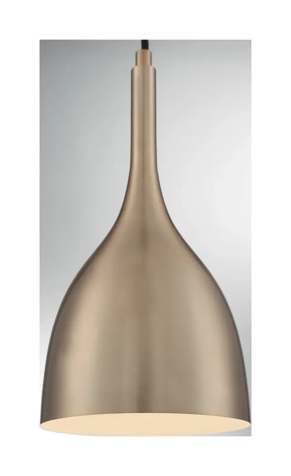 Bellcap Small Pendant Light in Burnished Brass - Image 3