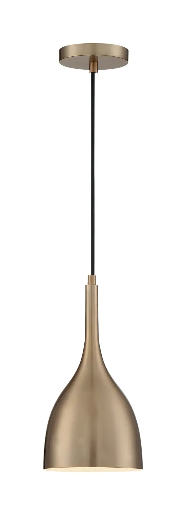 Bellcap Small Pendant Light in Burnished Brass - Image 4
