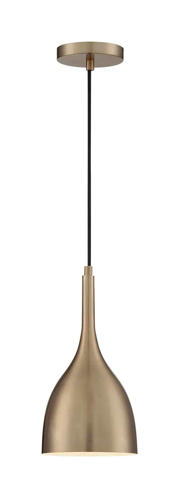 Bellcap Small Pendant Light in Burnished Brass - Image 4