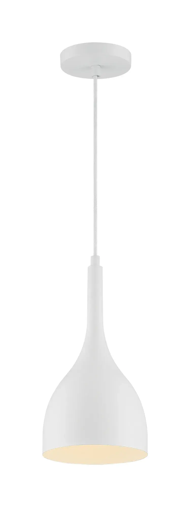 Bellcap Small Pendant Light in Matte White - Image 4