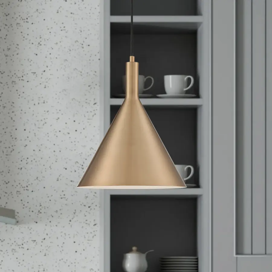 Lightcap Large Pendant - Burnished Brass - Image 7