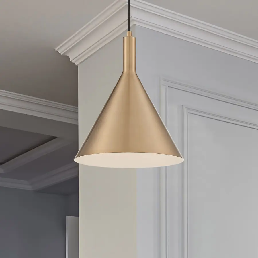 Lightcap Large Pendant - Burnished Brass - Image 9