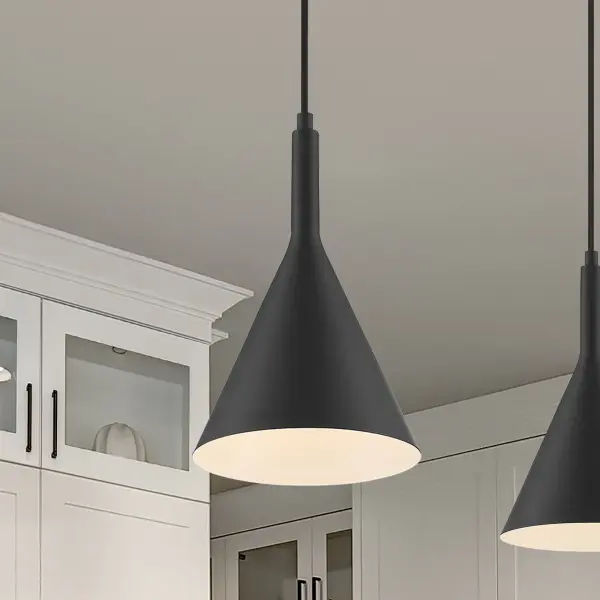 Lightcap Small Pendant - Matte Black - Image 8