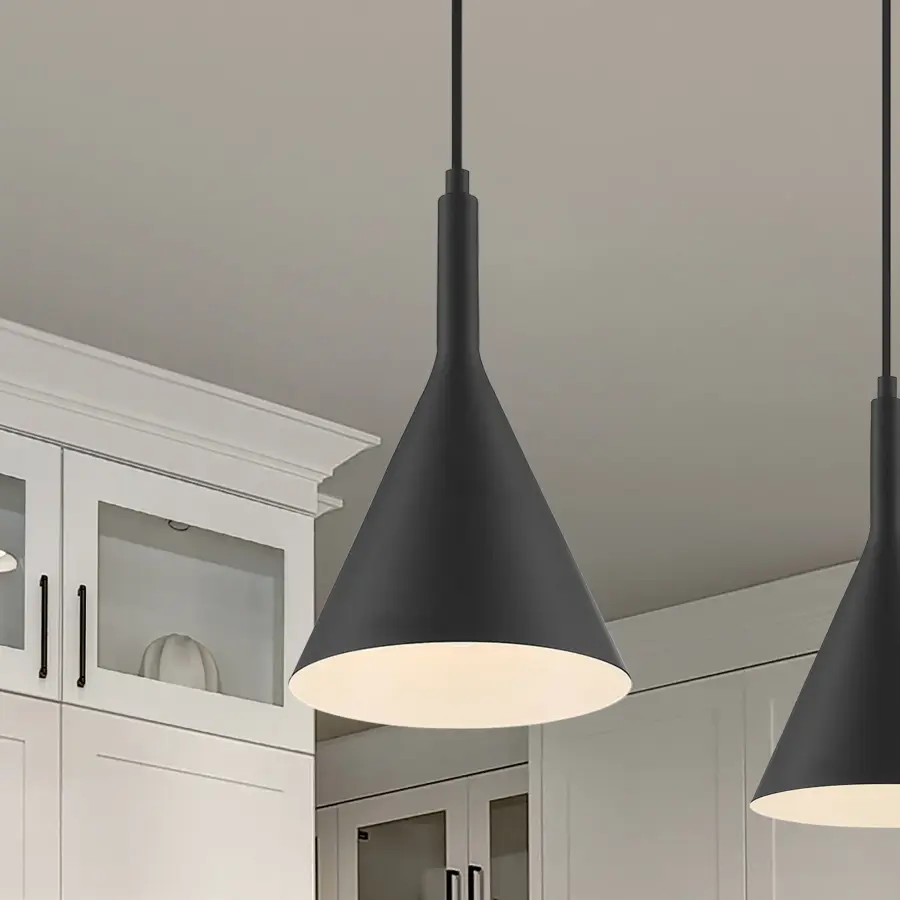 Lightcap Small Pendant - Matte Black - Image 8