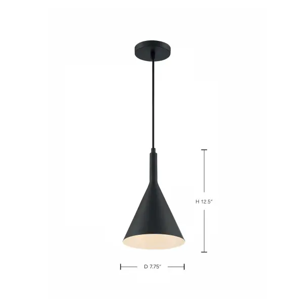 Lightcap Small Pendant - Matte Black - Image 9