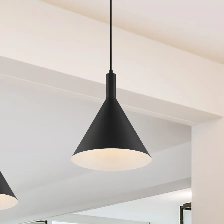 Lightcap Large Pendant - Matte Black - Image 8