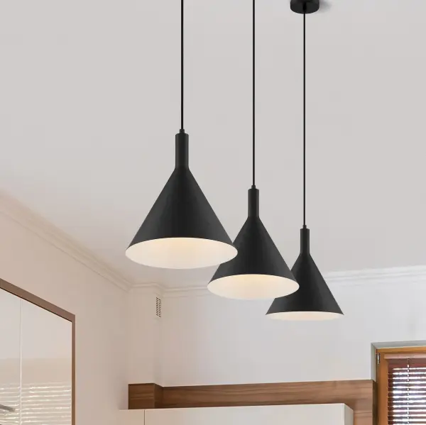 Lightcap Large Pendant - Matte Black - Image 10