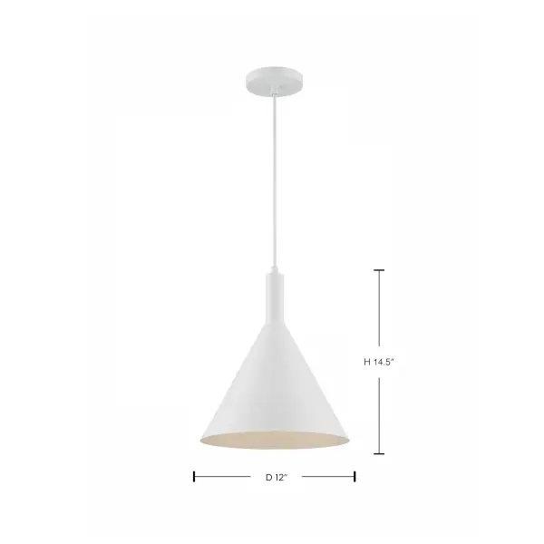 Lightcap Large Pendant - Matte White - Image 6