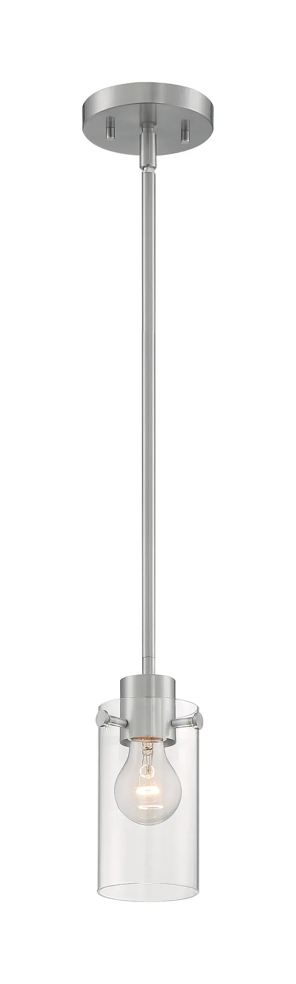 Sommerset Mini Pendant - Brushed Nickel with Clear Glass - Image 5