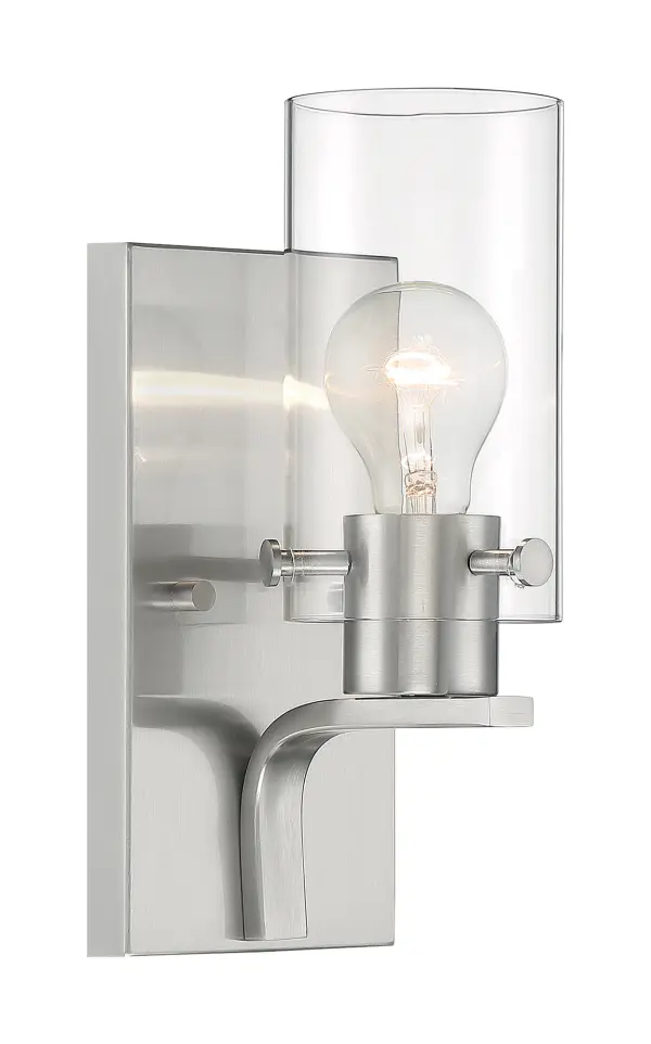 Sommerset 1-Light Vanity Fixture in Brushed Nickel - Image 1
