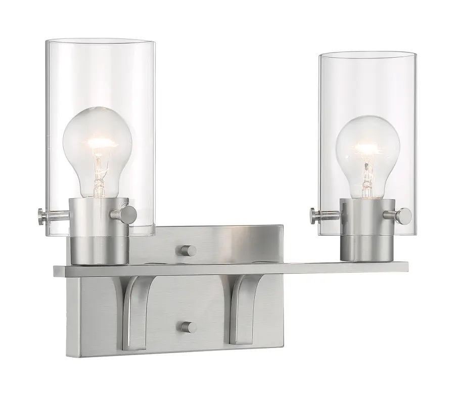 Sommerset 2-Light Vanity Fixture in Brushed Nickel - Image 2
