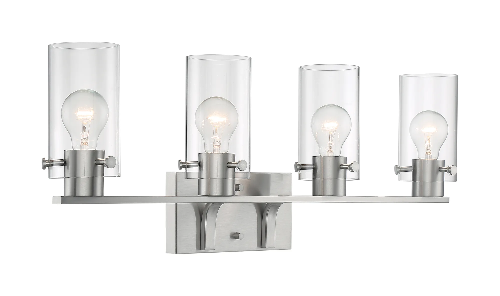 Sommerset 4-Light Vanity Fixture in Brushed Nickel