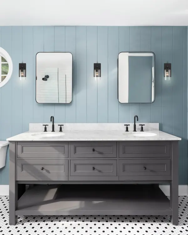 Sommerset 1-Light Vanity Fixture in Matte Black with Clear Glass - Image 6